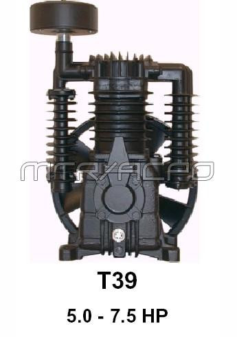 T39 Air Compressor Pump Replacement, Complete Assembly, Two-Stage