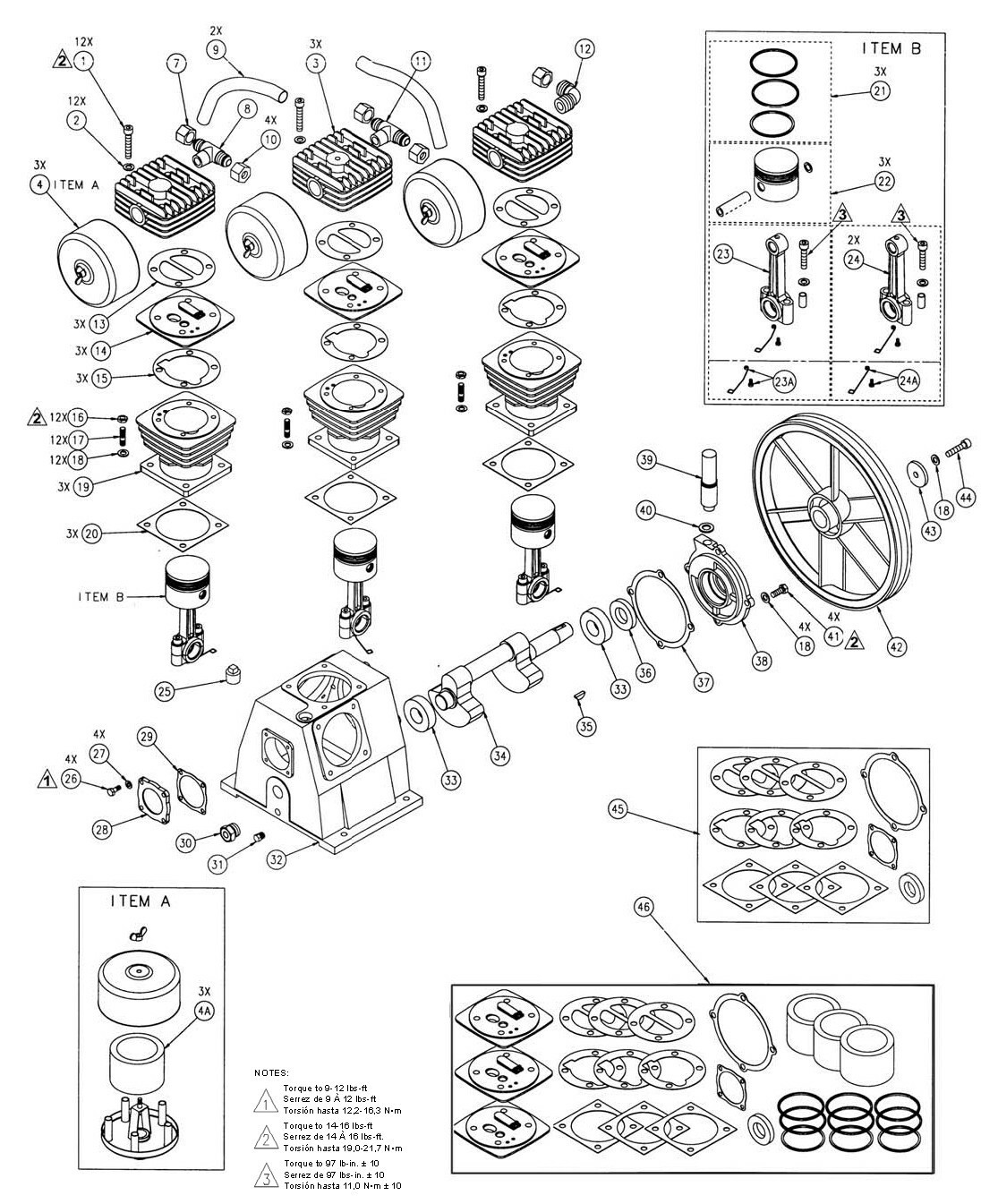 Coleman Powermate and Sanborn Air Compressor Pumps & Replacement Parts Master Tool Repair