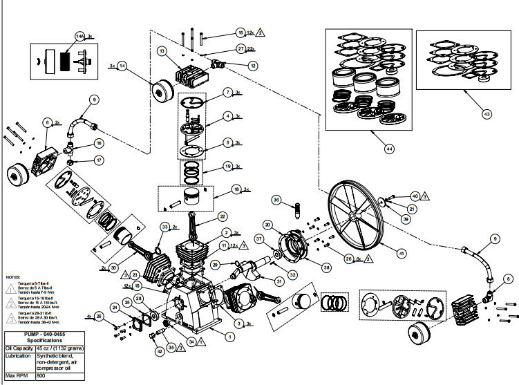Coleman Powermate and Sanborn Air Compressor Pumps & Replacement Parts