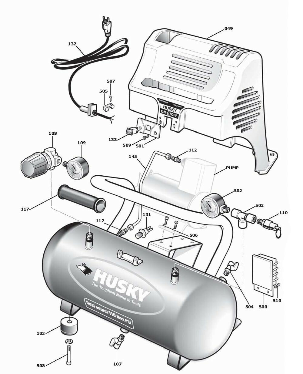 Husky Air Compressor Replacement Pumps
