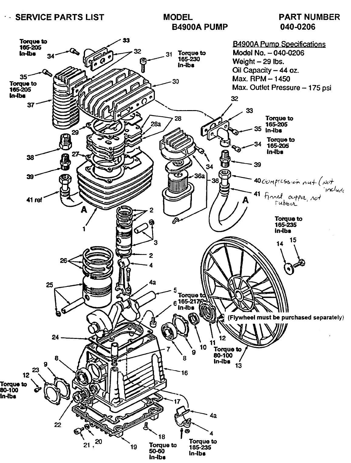Coleman Powermate and Sanborn Air Compressor Pumps & Replacement Parts