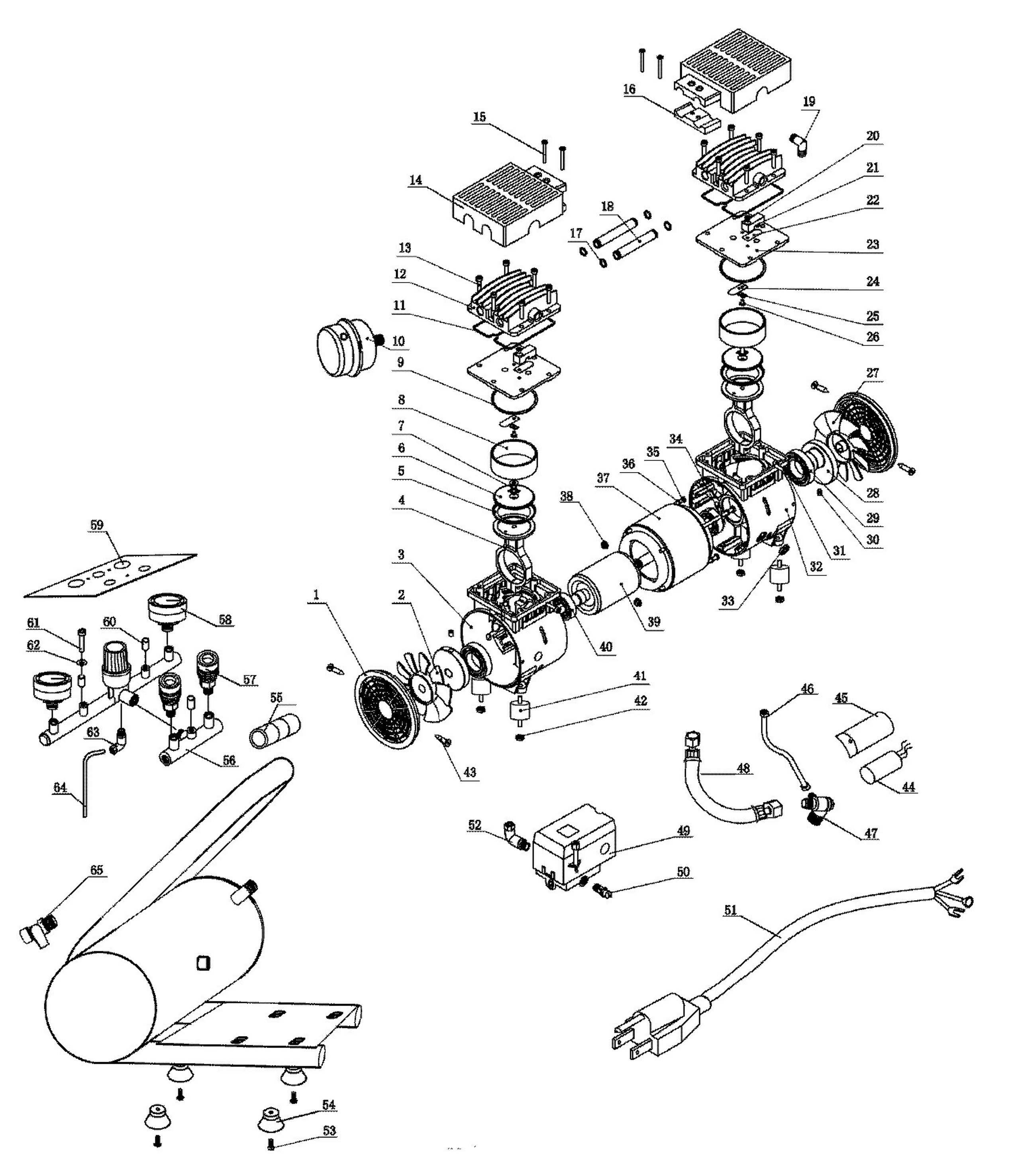 California Air Tools Compressor Parts Master Tool Repair