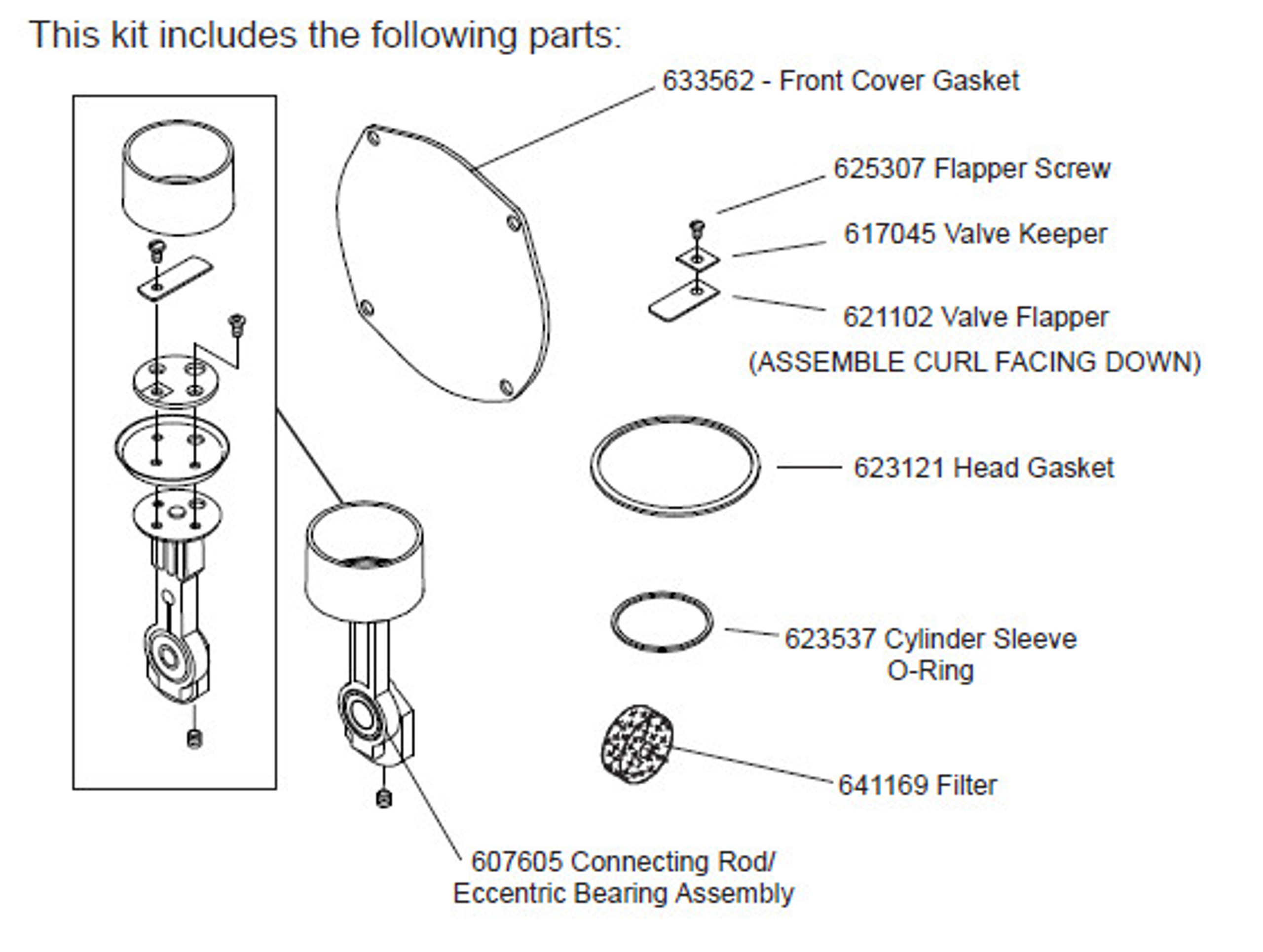 Thomas Air Compressor Rebuild Kits Master Tool Repair