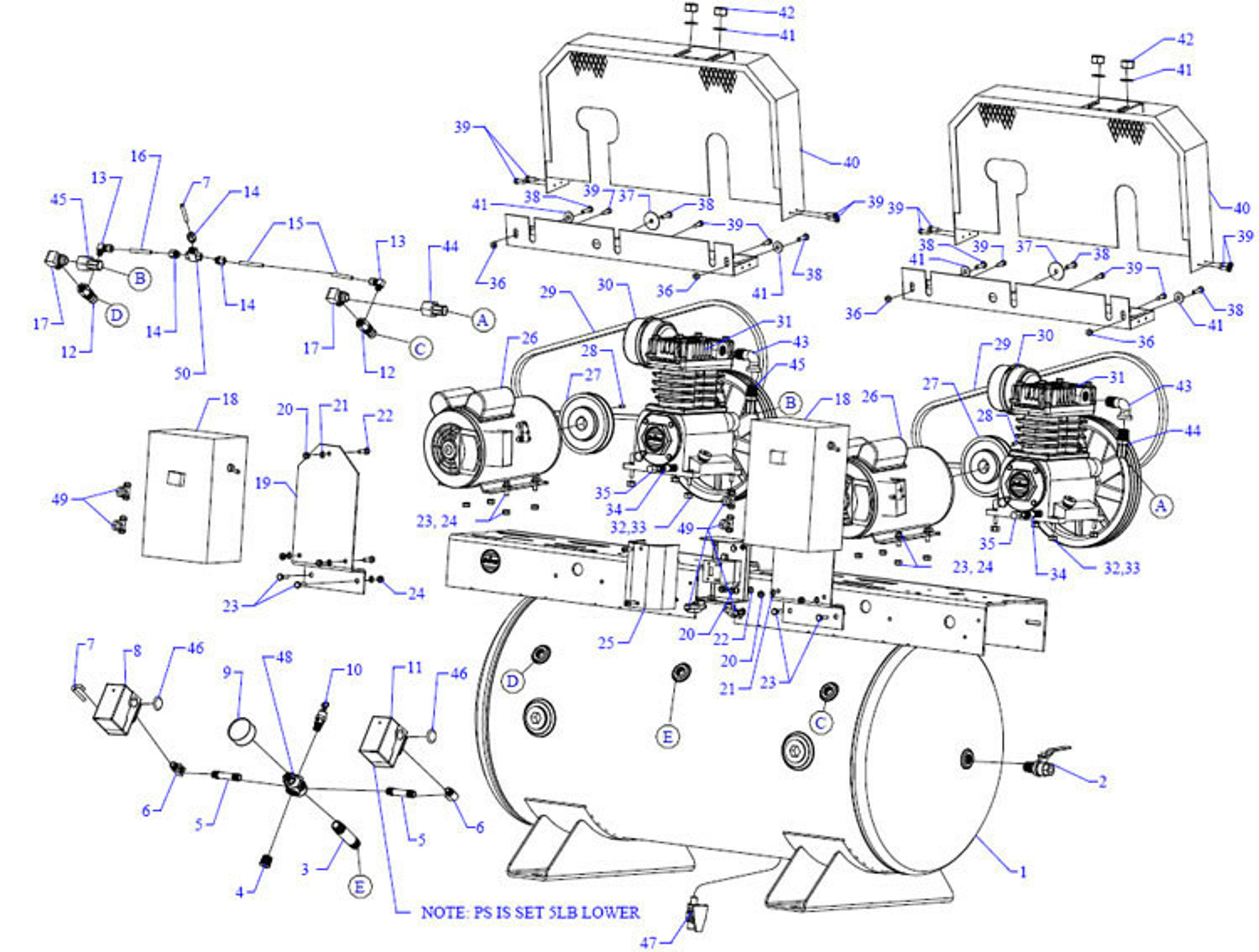 All Emglo Air Compressor Parts
