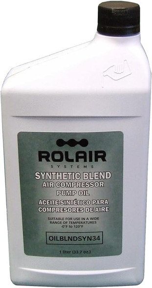 Synthetic Air Compressor Pump Oil, Case of 12 Liter Bottles #080CDE