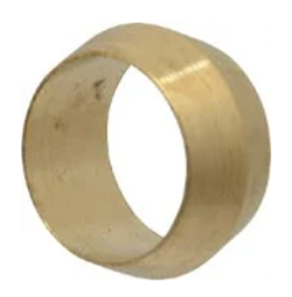 3/4" Compression Sleeve, Brass #0E52D8