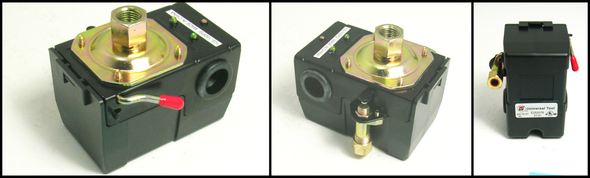 Condor Pressure Switch, 115 / 150 PSI, Single-Port with Unloader Valve, Auto / Off #116356