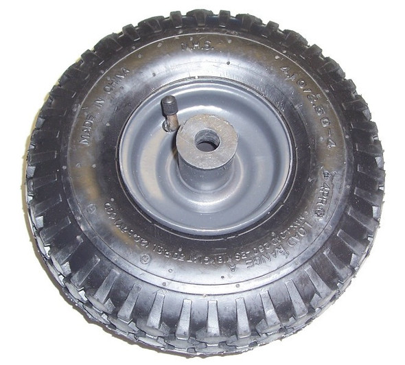 10" Pneumatic Wheel, Centered Grey Hub #11639F