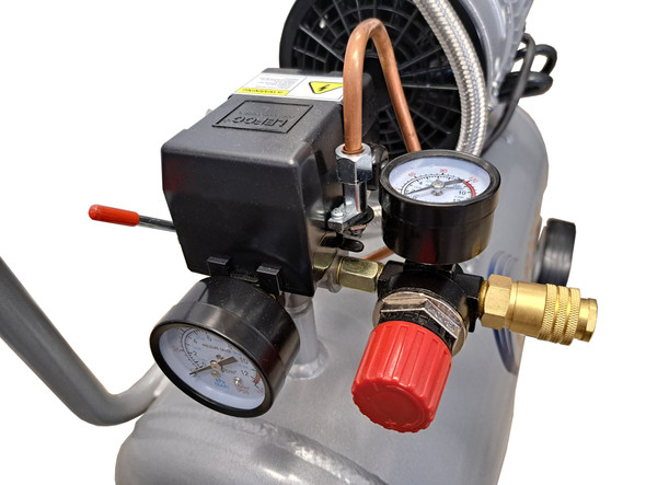 New California Air Tools Ultra Quiet, Oil-Free, Lightweight Air Compressor with Automatic Drain Valve & Aluminum Tank #116410