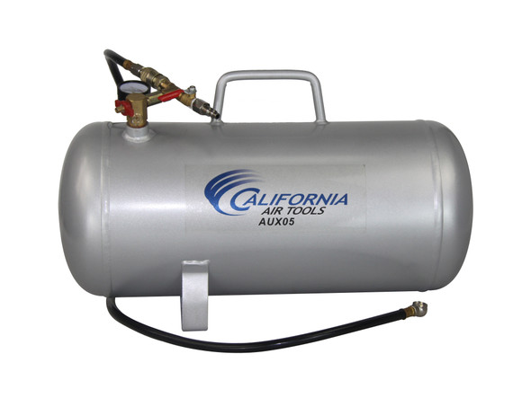 Portable Auxiliary Air Tank, 5-Gallon Steel  #116432