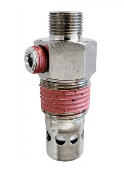 Check Valve, 3/8" Compression x 1/2" MPT w/ 1/8" Hole and Plug #116259