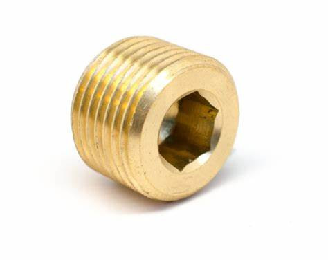 1/8" MPT Countersunk Brass Plug #116667