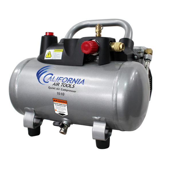 New California Air Tools Quiet & Oil-Free 1.0 HP, 1.5 Gallon, Steel Tank Electric Portable Air Compressor #116694