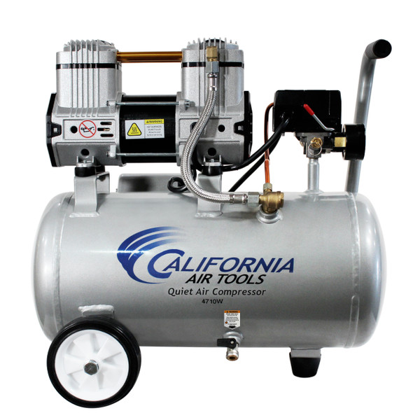 New California Air Tools Quiet & Oil-Free 1.0 HP, 4.7 Gallon, Steel Tank Electric Portable Air Compressor #116695