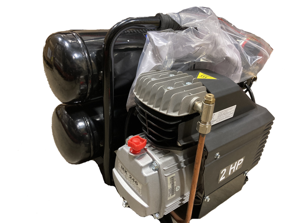 Prime Fasteners MK246 Twin-Tank, Portable, Hand-Carry, Oil-Bath Air Compressor #05C87F