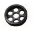 Air Compressor Sales Small Retainer, Kellogg #018760, round black retainer with multiple holes used in air compressor parts
