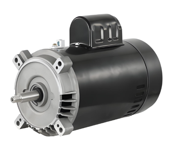 1 HP Round Flanged Pool Pump Electric Motor, 115/230 Volts, Single-Phase, 3,450 RPM #116720