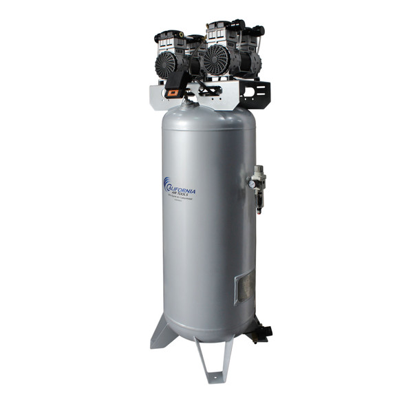 California Air Tools Powerful 4.0 HP SMART Ultra-Quiet & Oil-Free 60-Gallon ASME Stationary Air Compressor with Automatic Drain Valve #116732