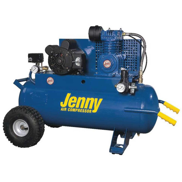 New Jenny 1 HP 17-Gallon Wheeled Portable Electric Air Compressor, 4.2 CFM #116748