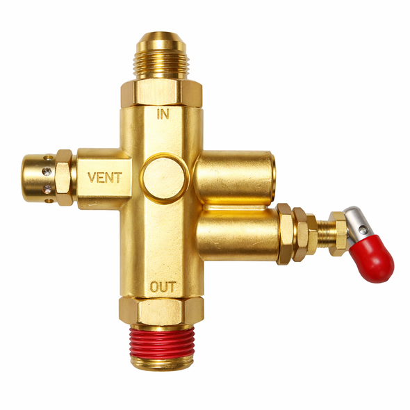 Pilot Unloader Valve, Flared Inlet with Muffler, 105 / 135 PSI #0E3736