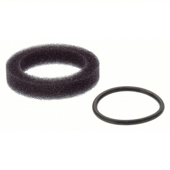 Conrader Smart Start Replacement Air Filter Element #11630B, round black foam filter with a matching black rubber gasket for engine air filtration.