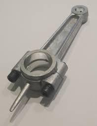 Chicago Pneumatic Connecting Rod #048AC0, metallic connector component for pneumatic tools with mounting holes and a cylindrical pin.
