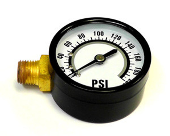 Pressure Gauge, 1/4" MPT, 200 PSI #05C38C