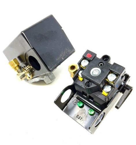 Hubbell Pressure Switch, 1-Port, 140/175 PSI, With Unloader Valve #048AA0