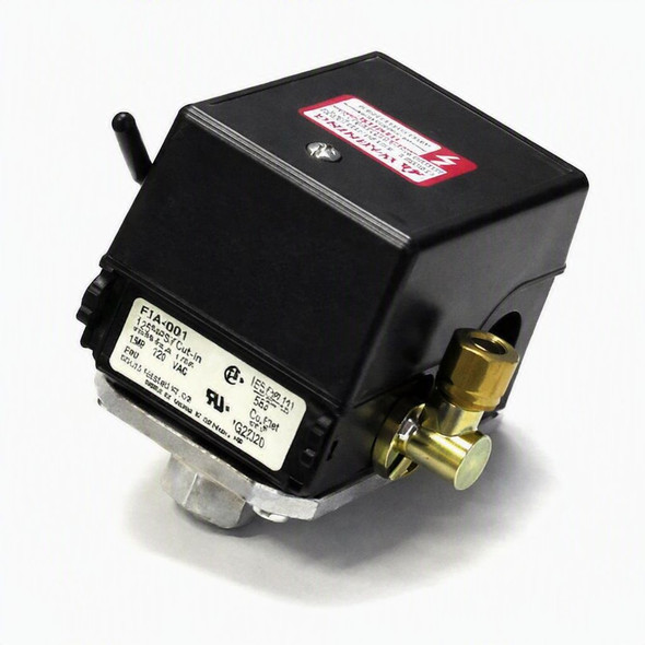 Hubbell Pressure Switch, 4-Port, 70/100 PSI, With Unloader Valve #0E3D5D