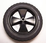 Wheel, 10" Black, 1/2" Hub #01A95E