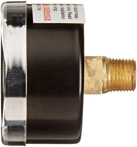 Husky Air Compressor Pressure Gauge Kit, 1/8" MPT, 300 PSI, Back-Mount (Set of 2) #05A58A