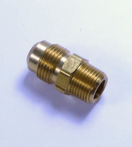 1/2" Brass Male SAE Flare x 3/8" MPT Adapter #0E470A