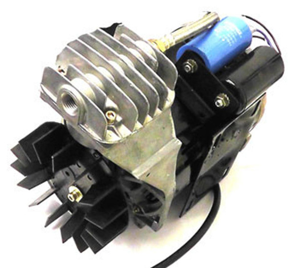 MAT - EDI Complete Pump/Motor Assembly #05A52C, industrial pump and motor assembly with metallic pump housing, blue motor component, and black mounting base.