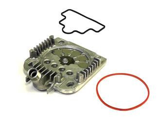 SBD-COMBINED Valve Plate Assembly with O-Rings, detailed image showing the valve plate and a red O-ring for pneumatic or hydraulic equipment.