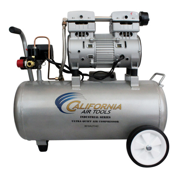 California Air Tools Ultra-Quiet, Oil-Free, Lightweight Aluminum Portable Air Compressor with Automatic Drain Valve #11642F