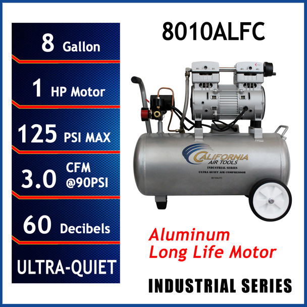 California Air Tools Ultra-Quiet, Oil-Free, Lightweight Aluminum Portable Air Compressor #11642E