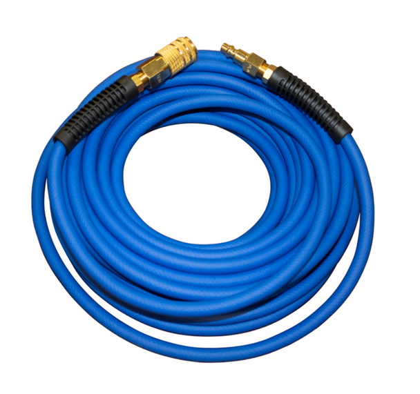 California Air Tools HYBRIDER FLEX 1/4" Hybrid Air Hose with Quick Connect Fittings, 50 ft.  #116446