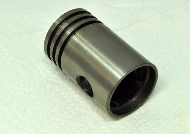 Air Compressor Sales Kellogg 321 Piston, High-Pressure, 38236 #01955A, metal piston component with black rings for high-pressure air compression.