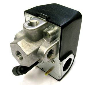 Condor MDR21 Pressure Switch, 100/135 PSI, 4-Port, 90 Unloader, On/Off Lever #1166CE
