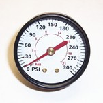 Pressure Gauge, 300 psi, 2" Face, Back-Mount #01B596