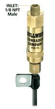 Conrader TCLP-24 Bullwhip Throttle Control, 24-inch long cable with brass fitting and cable clamp