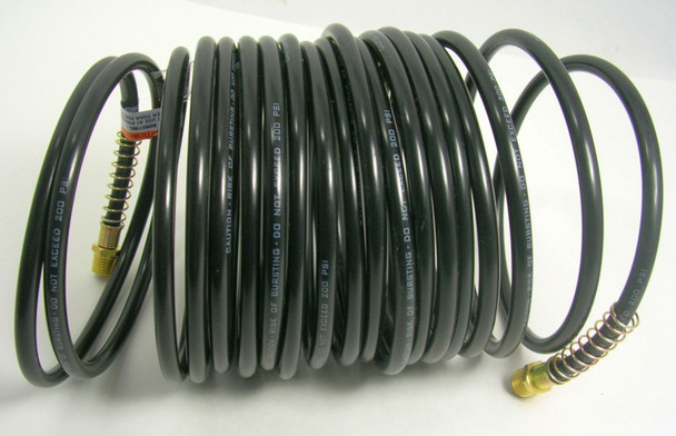 Coiled Air Hose, 25 feet, Threaded (No Quick-Coupling) #05C783