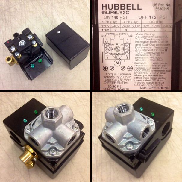 69JF9LY2C Pressure Switch 140-175 PSI MASTERTOOLREPAIR.COM
