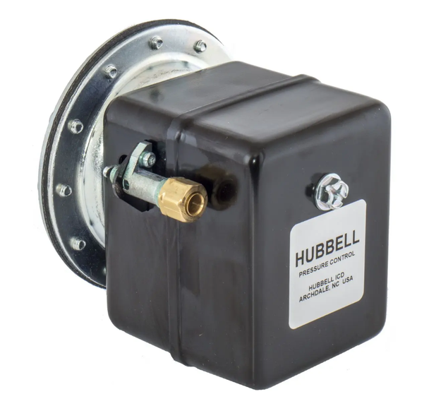 Hubbell Heavy Duty Switch, 1-Port, 115/150 PSI, With Unloader Valve #048A97