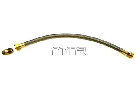 S.S. Flexible Hose Assembly, 3/4" SAE Female Flare Swivel x 3/4" MPT, 3/4" OD x 21-1/2" Long #057A55