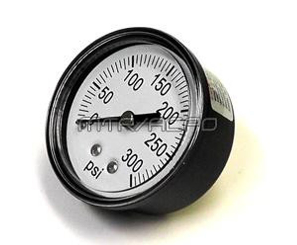 Regulator Gauge, 300 PSI, 1/8" NPT Backmount 2" Diameter #0596B1