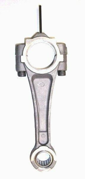 MAT - EDI Connecting Rod Assembly, TF Pump #01AA2B, metallic engine component with a long connecting rod and circular sections at both ends.