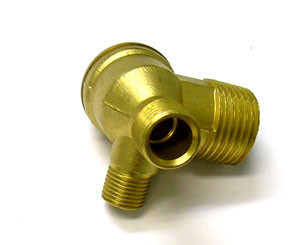 Check Valve, 1/2" NPT x 3/8" with 1/4" Bleeder Port, 100664101 #05960E