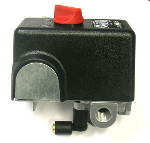 Condor Pressure Switch, 145/175 PSI, 4-Port, 1/4" FPT, On/Off Lever #01AB74
