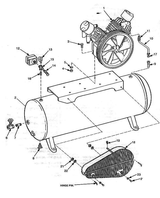 Speedaire TwoStage Air Compressor Parts Master Tool Repair